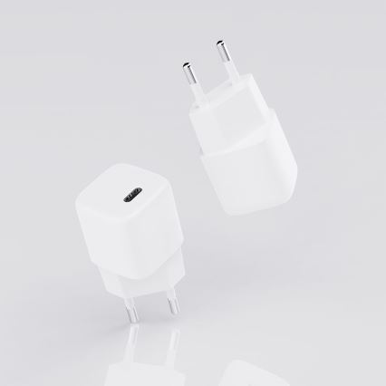 Adapter USB-C Power Delivery 20W/230V bela