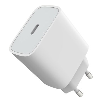 Adapter za hitro polnjenje Power Delivery 20W USB-C bela