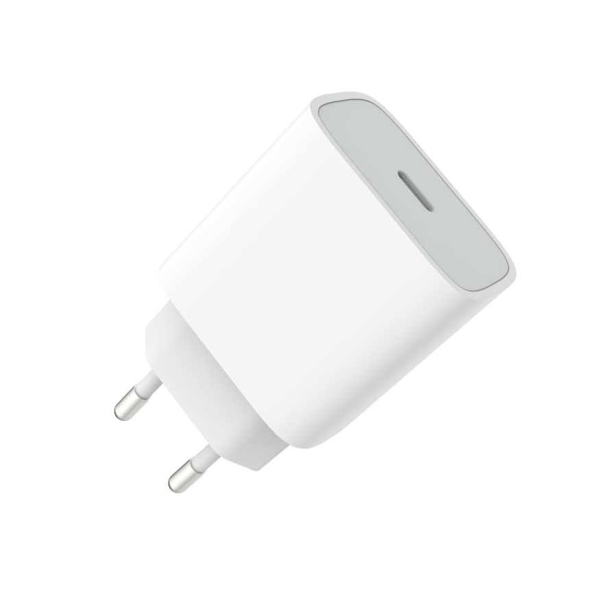 Adapter za hitro polnjenje Power Delivery 20W USB-C bela