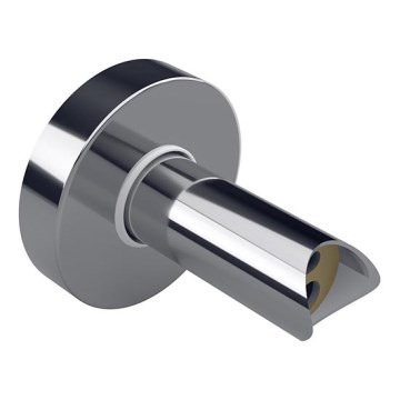 Adapter za skrit priklop električnih sušilnikov v steno 6,4x6,4 cm srebrn