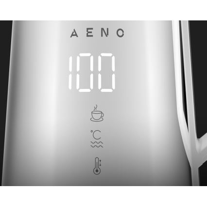AENO - Pameten električni kuhalnik z LED zaslonom 1,7 l 2200W/230V bel