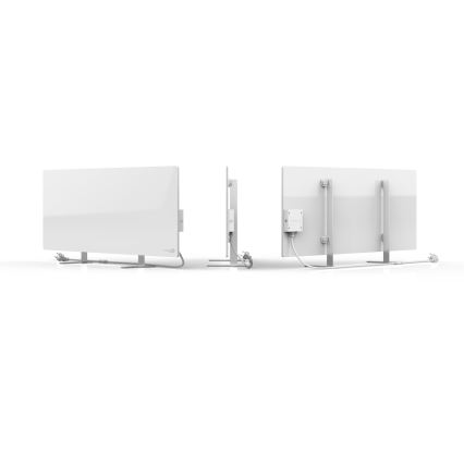 AENO - Pametna električna infrardeča plošča 700W časovnik/termostat IP44 Wi-fi bela