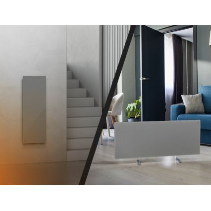 AENO - Pametna električna infrardeča plošča z LED zaslon 700W časovnik/termostat IP44 Wi-fi siva