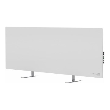 AENO - Pametna električna infrardeča plošča z LED zaslon 700W časovnik/termostat IP44 Wi-fi bela