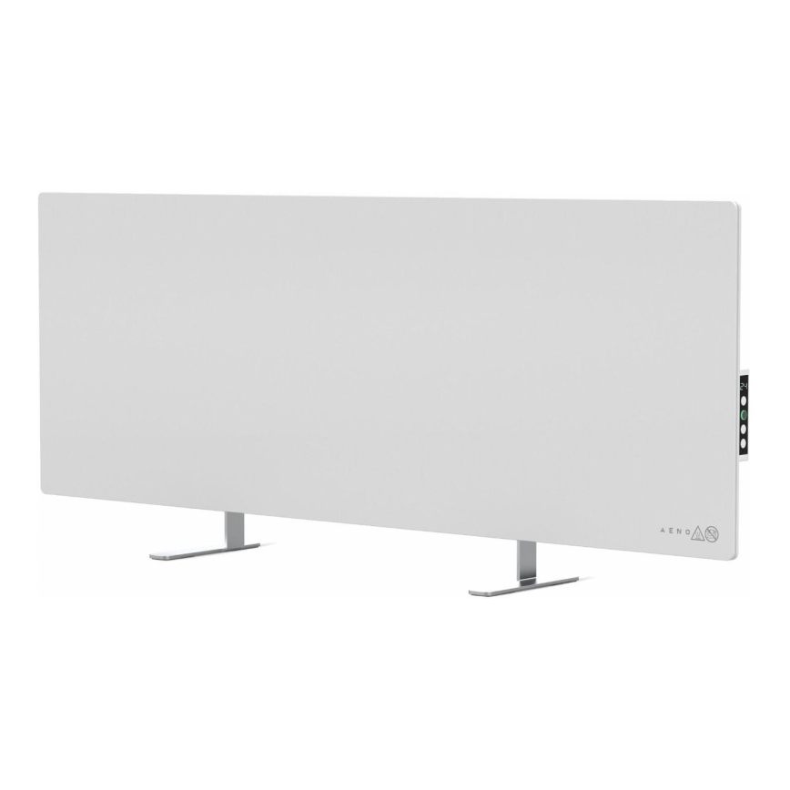 AENO - Pametna električna infrardeča plošča z LED zaslon 700W časovnik/termostat IP44 Wi-fi bela