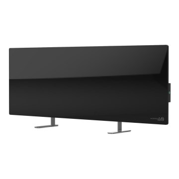 AENO - Pametna električna infrardeča plošča z LED zaslon 700W časovnik/termostat IP44 Wi-fi črna