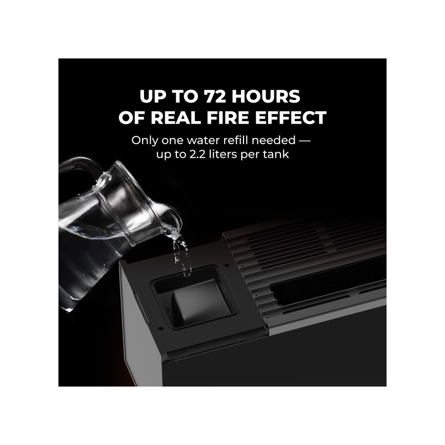 AENO - Pametni električni grelec/konvektor 1000/2000W črni