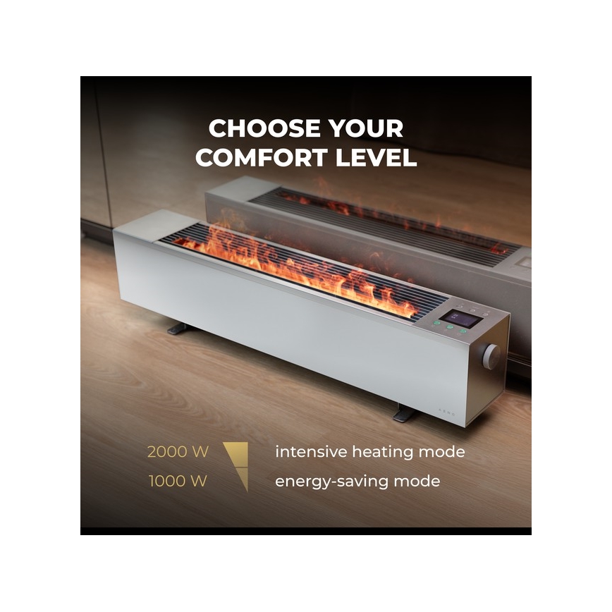 AENO - Pametni električni grelnik/konvektor 1000/2000W bela