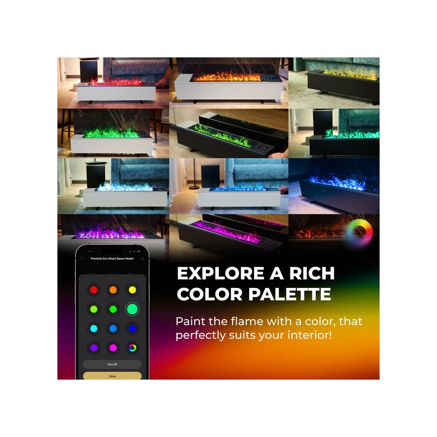 AENO - Pametni električni grelnik/konvektor 1000/2000W bela