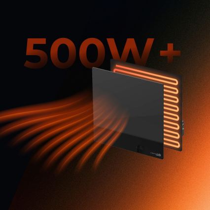 AENO - Pametni električni infrapanel 500 W časovnik/termostat Wi‑Fi bel