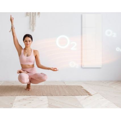 AENO - Pametni električni infrardeči panel 700W časovnik/termostat IP44 Wi-fi bela