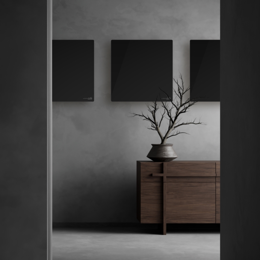 AENO - Pametni električni infrardeči panel 500W s časovnikom/termostatom, Wi‑Fi, bela