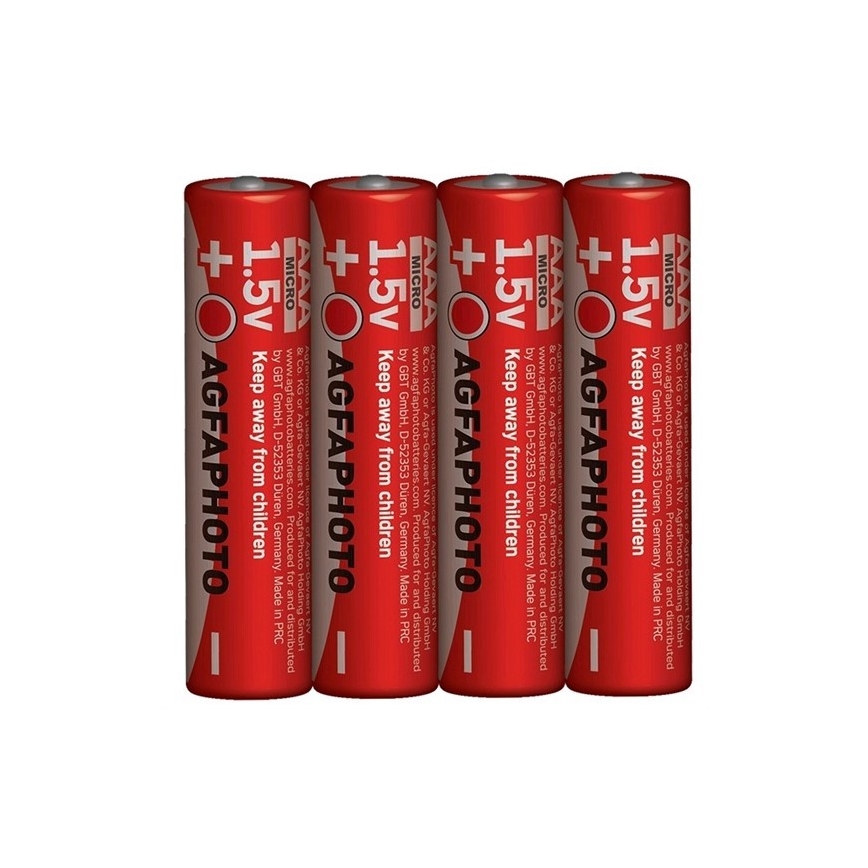 4x Cinkova baterija AAA 1,5V