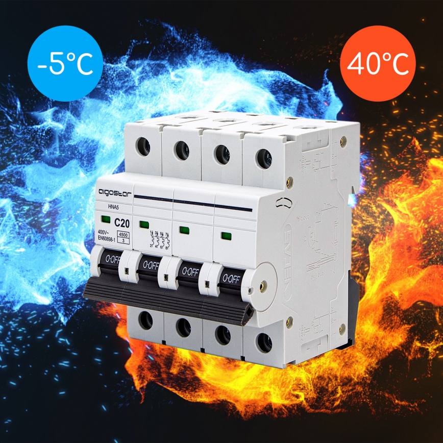 Aigostar - 4-fazni izklopnik 4P-20A-C 400V