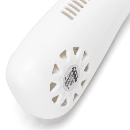 Aigostar - Akumulatorski vratni ventilator 4W/5V 2000mAh bela