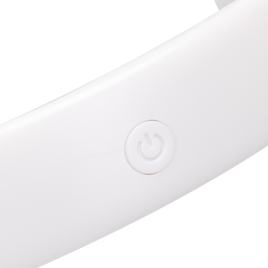 Aigostar - Akumulatorski vratni ventilator 4W/5V 2000mAh bela