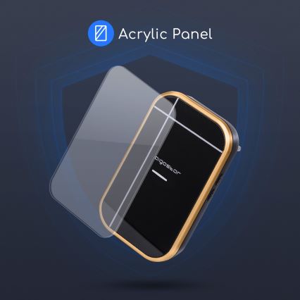 Aigostar - Brezžični zvonec za vtičnico 230V/12V IP44 črna