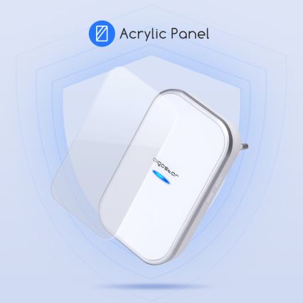Aigostar - Brezžični zvonec za vtičnico 230V/12V IP44 bela