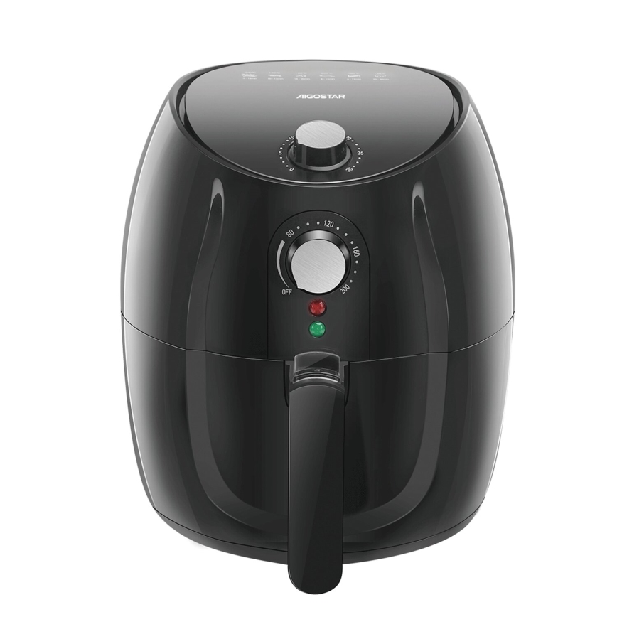 Aigostar - Cvrtnik na vroč zrak 1500W/230V 3,5l črna