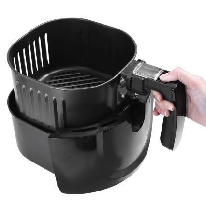 Aigostar - Cvrtnik na vroč zrak 1500W/230V 3,5l črna