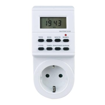 Aigostar - Digitalno časovno stikalo 250V/16A