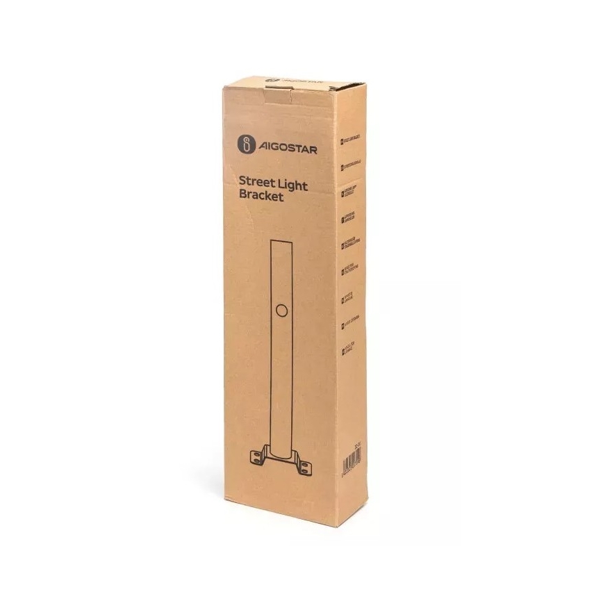 Aigostar - Držalo za ulično svetilko 48,9 cm črna