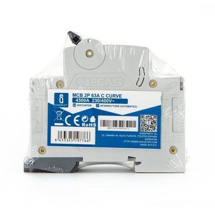 Aigostar - Dvofazni izklopnik 2P-63A-C 230-400V