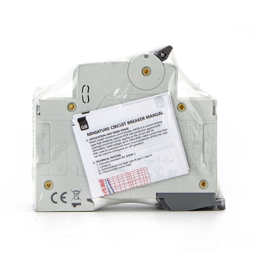 Aigostar - Dvofazni izklopnik 2P-63A-C 230-400V