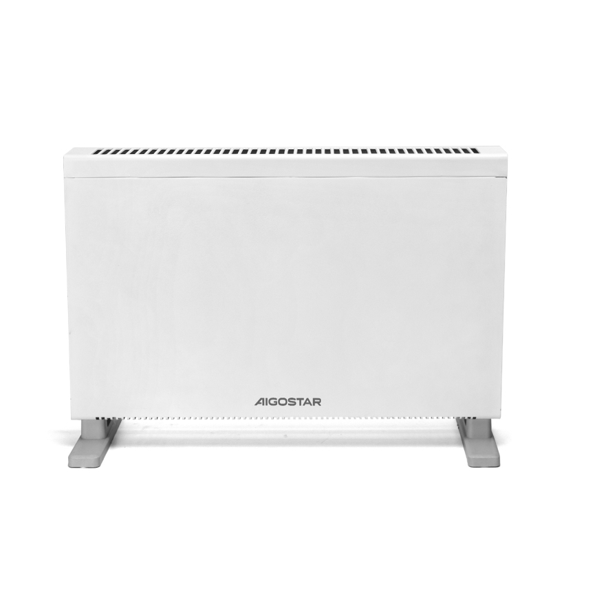 Aigostar - Električni grelec/konvektor z LCD zaslonom ECO/1250/2000W/230V + daljinski upravljalnik