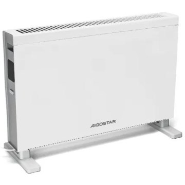 Aigostar - Električni grelec/konvektor z LCD zaslonom ECO/1250/2000W/230V + daljinski upravljalnik