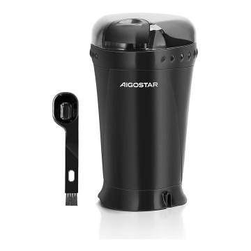 Aigostar - Električni mlinček za kavna zrna 60g 200W/230V črna