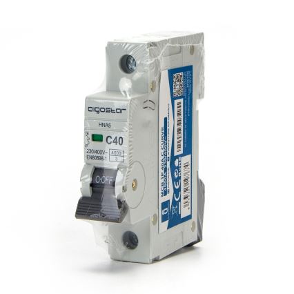 Aigostar - Enofazni avtomatski odklopnik 1P-40A-C 230-400V