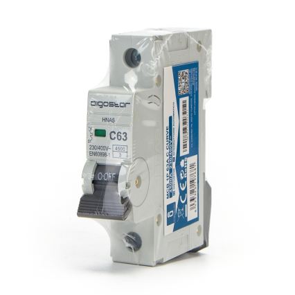 Aigostar - Enofazni avtomatski odklopnik 1P-63A-C 230-400V