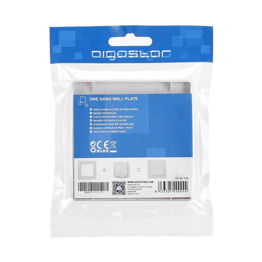 Aigostar - Enostaven plastičen okvir, srebrne barve