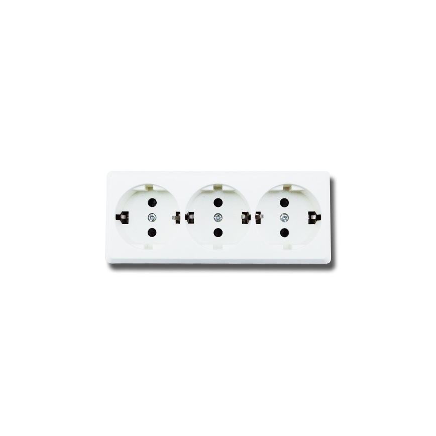 Aigostar - Gospodinjska vtičnica 3Z SCHUKO 250/16A