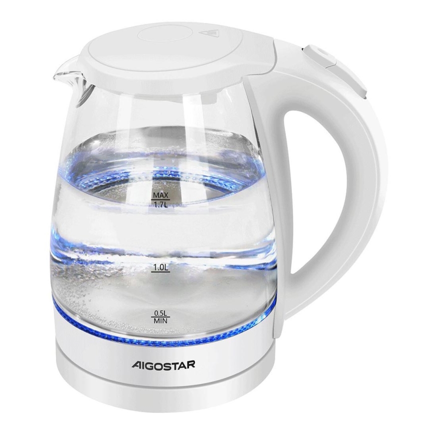 Aigostar - Grelnik vode 1,7l 2200W/230V bela