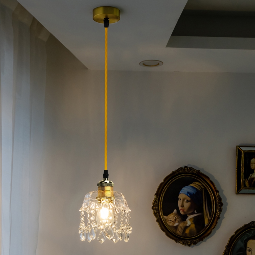 Aigostar - Kabel za polnjenje 1xE27/60W/230V zlata