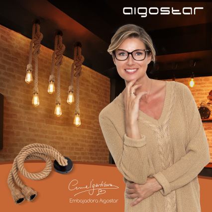 Aigostar - Kabel za polnjenje 2xE27/60W/230V