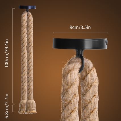 Aigostar - Kabel za polnjenje 2xE27/60W/230V