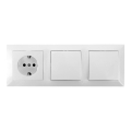 Aigostar - KOMPLET 2x stikalo z vtičnico 1x16A/250V SCHUKO