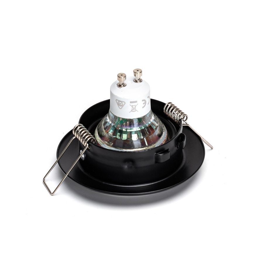 Aigostar - Komplet 3x LED vgradna stropna svetilka 1xGU10/4,5W/230V 3000K črna