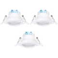 Aigostar - KOMPLET 3x LED Vgradna Svetilka LED/5W/230V 6500K premer 8,5 cm bela