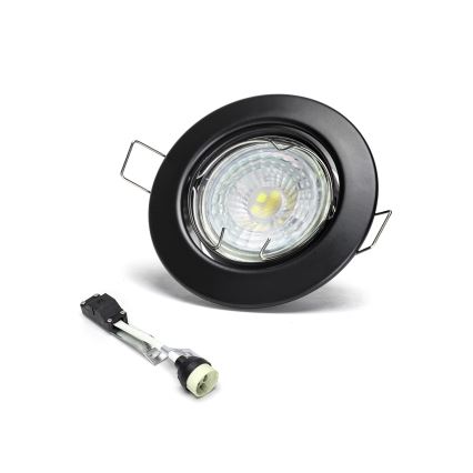 Aigostar - KOMPLET 3x LED vgradnih stropnih svetilk 1xGU10/4,5W/230V 6500K črna