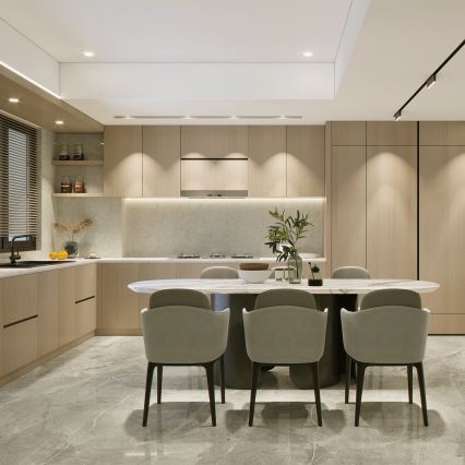 Aigostar - Komplet 3x LED vgradnih stropnih svetilk LED/5W/230V 3000K premer 8,5 cm v beli barvi