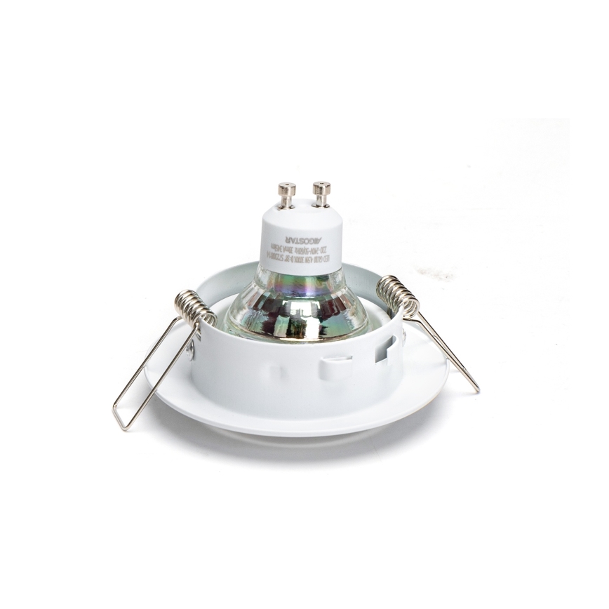 Aigostar - Komplet 3x vgradna LED stropna svetilka 1xGU10/4,5W/230V 3000K bela