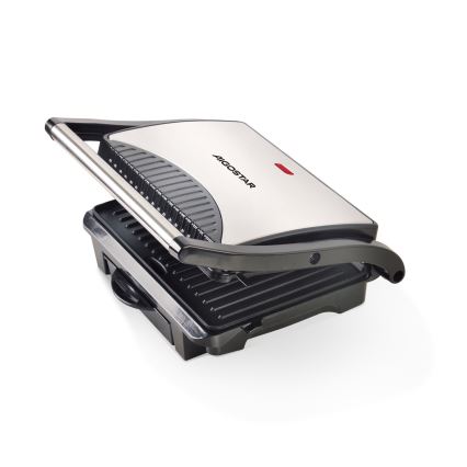 Aigostar - Kontaktni žar 1000W/230V črna/mat krom