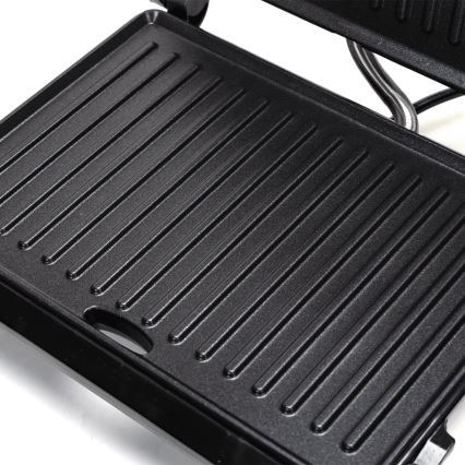 Aigostar - Kontaktni žar 1000W/230V črna/mat krom