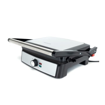 Aigostar - Kontaktni žar 2200W/230V črna/nerjaveče jeklo