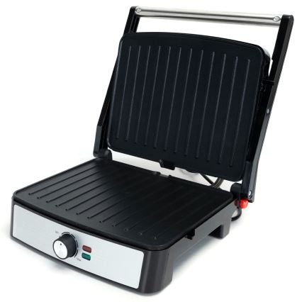 Aigostar - Kontaktni žar 2200W/230V črna/nerjaveče jeklo