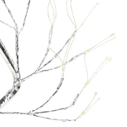 Aigostar - LED božična dekoracija 108xLED/3xAA/8 funkcij 45cm topla bela